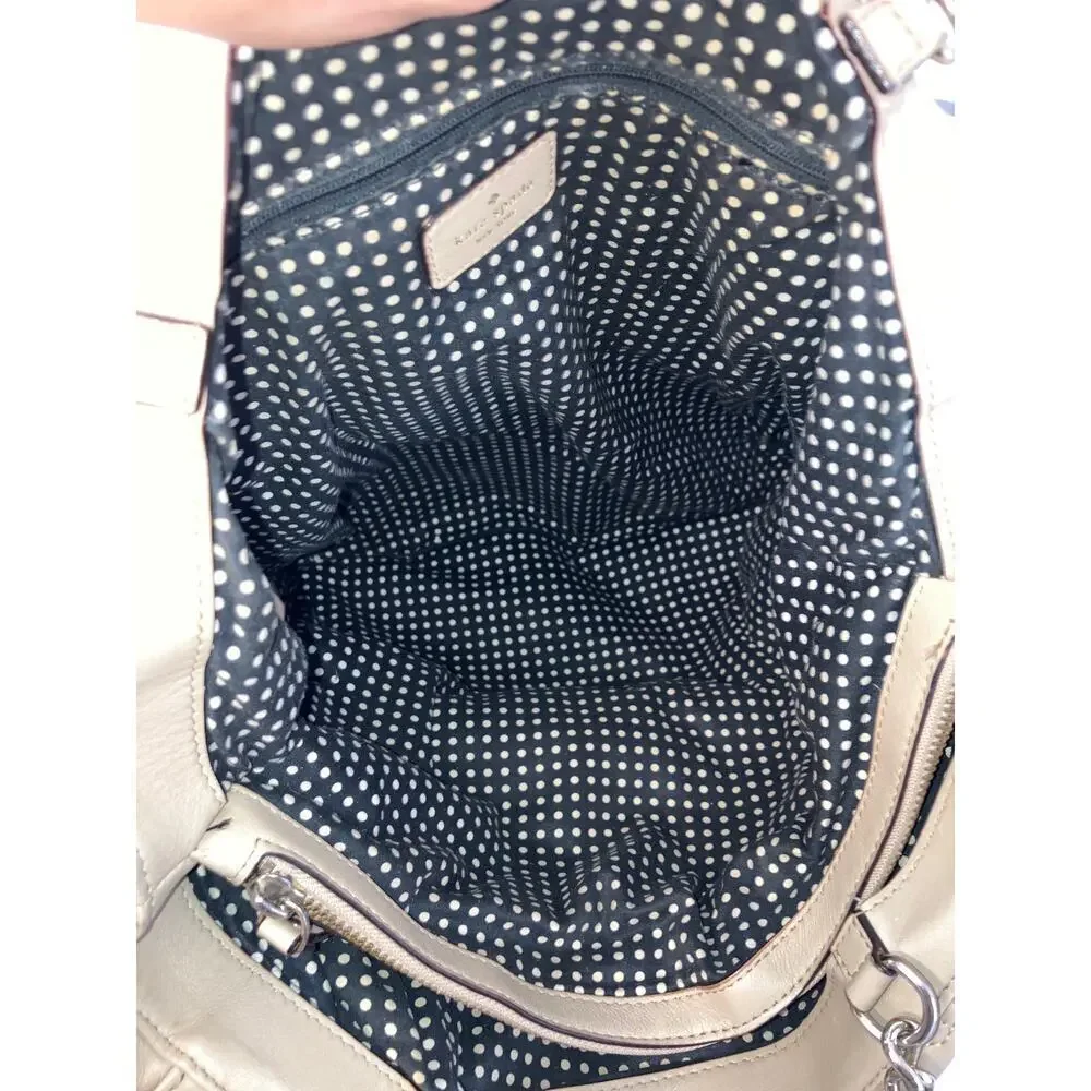 KATE SPADE LARGE QUILTED SMOOTH LEATHER SHOULDER BAG ASIS